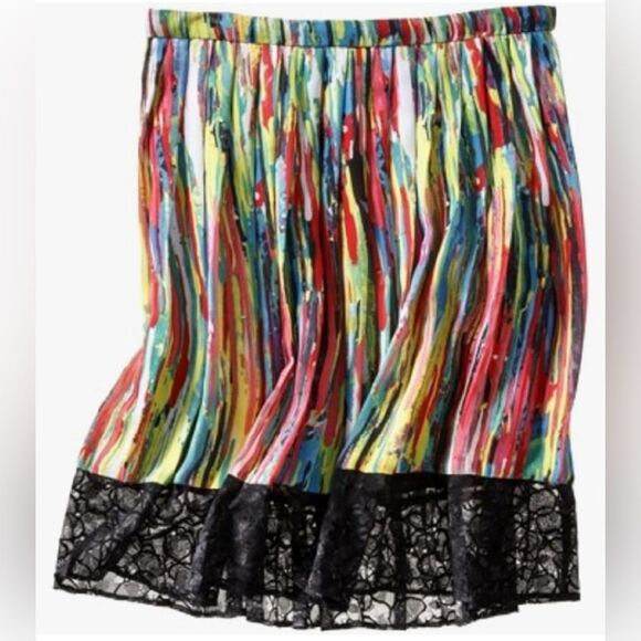 Prabal Gurung Pleated Skirt In Nolita Print Size 4 - Picture 1 of 7